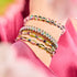 Aurora Burst | Silber | Galaxie Glasperlenarmband